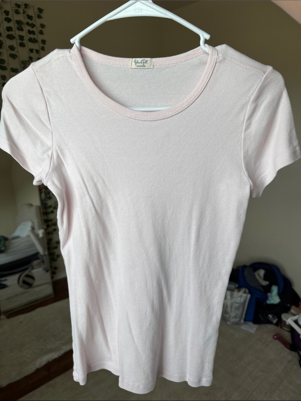 Brandy Melville Light Pink Short Sleeve Crewneck Tee - Women